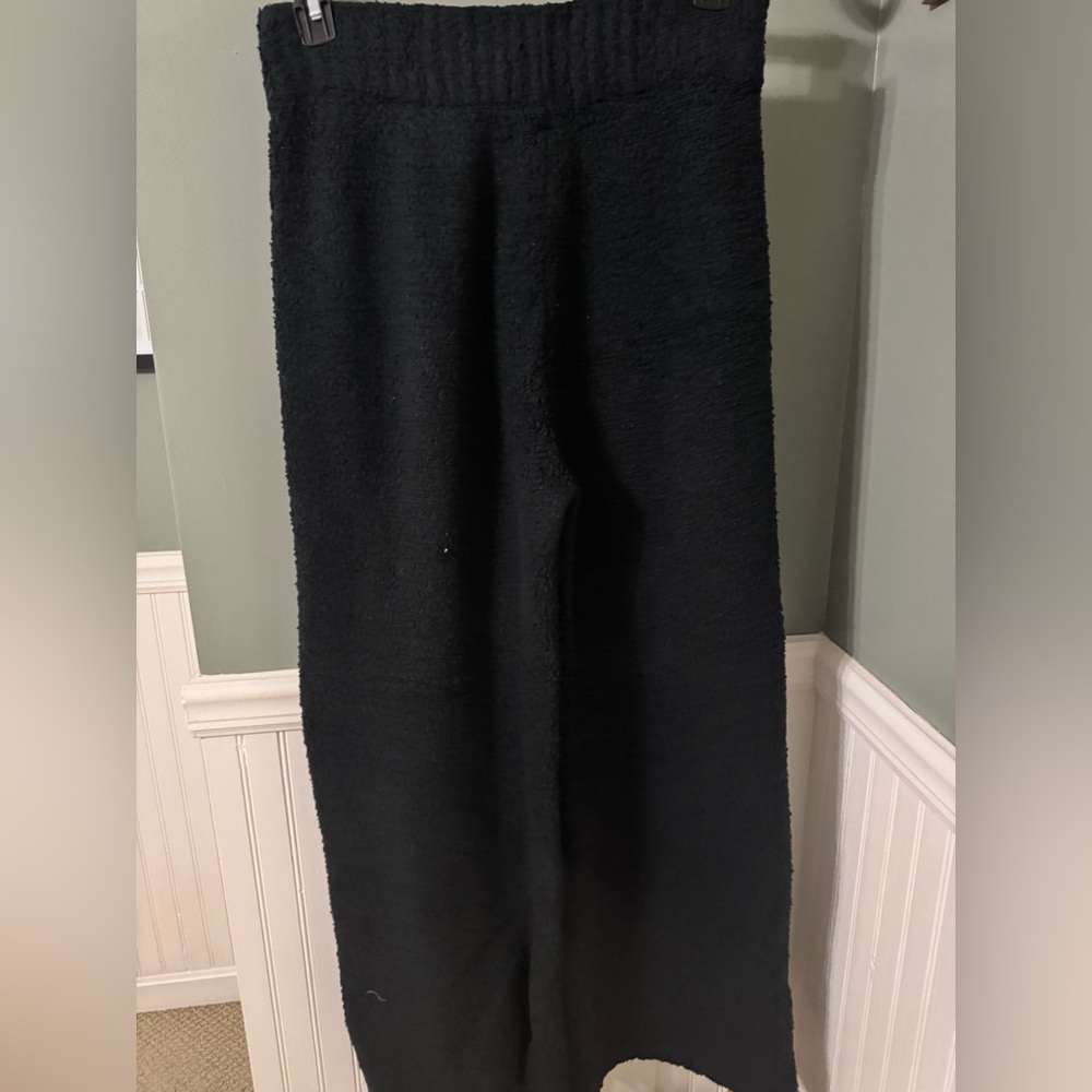 SKIMS Cozy Knit Boucle Fuzzy Teddy Wear Wide Leg Stretch Lounge Pants Large/XL - Picture 5 of 8